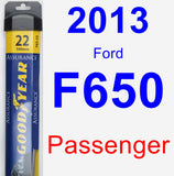 Passenger Wiper Blade for 2013 Ford F650 - Assurance