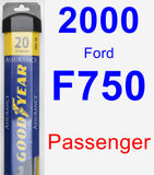 Passenger Wiper Blade for 2000 Ford F750 - Assurance