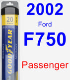 Passenger Wiper Blade for 2002 Ford F750 - Assurance