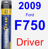 Driver Wiper Blade for 2009 Ford F750 - Assurance