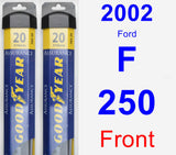 Front Wiper Blade Pack for 2002 Ford F-250 - Assurance