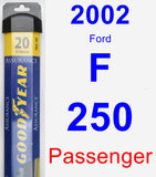 Passenger Wiper Blade for 2002 Ford F-250 - Assurance