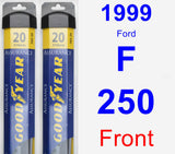 Front Wiper Blade Pack for 1999 Ford F-250 - Assurance