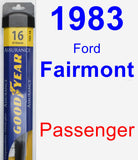 Passenger Wiper Blade for 1983 Ford Fairmont - Assurance