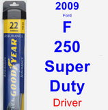 Driver Wiper Blade for 2009 Ford F-250 Super Duty - Assurance