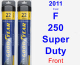 Front Wiper Blade Pack for 2011 Ford F-250 Super Duty - Assurance