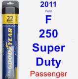 Passenger Wiper Blade for 2011 Ford F-250 Super Duty - Assurance