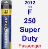 Passenger Wiper Blade for 2012 Ford F-250 Super Duty - Assurance