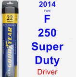 Driver Wiper Blade for 2014 Ford F-250 Super Duty - Assurance