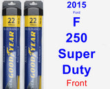 Front Wiper Blade Pack for 2015 Ford F-250 Super Duty - Assurance