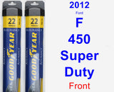 Front Wiper Blade Pack for 2012 Ford F-450 Super Duty - Assurance