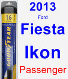 Passenger Wiper Blade for 2013 Ford Fiesta Ikon - Assurance
