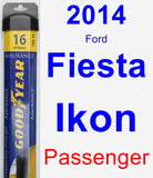 Passenger Wiper Blade for 2014 Ford Fiesta Ikon - Assurance