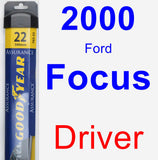 Driver Wiper Blade for 2000 Ford Focus - Assurance