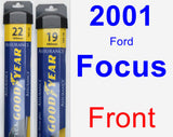Front Wiper Blade Pack for 2001 Ford Focus - Assurance
