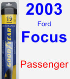 Passenger Wiper Blade for 2003 Ford Focus - Assurance