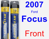 Front Wiper Blade Pack for 2007 Ford Focus - Assurance