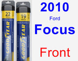 Front Wiper Blade Pack for 2010 Ford Focus - Assurance