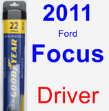 Driver Wiper Blade for 2011 Ford Focus - Assurance