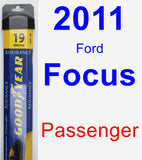 Passenger Wiper Blade for 2011 Ford Focus - Assurance