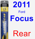 Rear Wiper Blade for 2011 Ford Focus - Assurance
