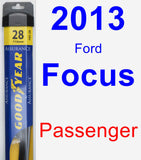 Passenger Wiper Blade for 2013 Ford Focus - Assurance