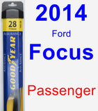 Passenger Wiper Blade for 2014 Ford Focus - Assurance