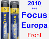 Front Wiper Blade Pack for 2010 Ford Focus Europa - Assurance