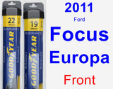 Front Wiper Blade Pack for 2011 Ford Focus Europa - Assurance