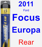 Rear Wiper Blade for 2011 Ford Focus Europa - Assurance
