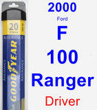 Driver Wiper Blade for 2000 Ford F-100 Ranger - Assurance