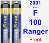 Front Wiper Blade Pack for 2001 Ford F-100 Ranger - Assurance