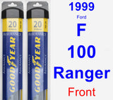 Front Wiper Blade Pack for 1999 Ford F-100 Ranger - Assurance