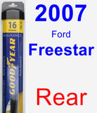 Rear Wiper Blade for 2007 Ford Freestar - Assurance