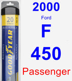 Passenger Wiper Blade for 2000 Ford F-450 - Assurance