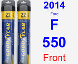 Front Wiper Blade Pack for 2014 Ford F-550 - Assurance