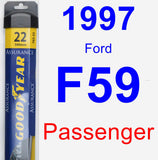 Passenger Wiper Blade for 1997 Ford F59 - Assurance