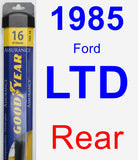 Rear Wiper Blade for 1985 Ford LTD - Assurance