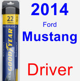 Driver Wiper Blade for 2014 Ford Mustang - Assurance