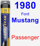 Passenger Wiper Blade for 1980 Ford Mustang - Assurance