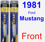 Front Wiper Blade Pack for 1981 Ford Mustang - Assurance
