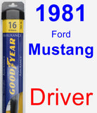 Driver Wiper Blade for 1981 Ford Mustang - Assurance