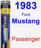 Passenger Wiper Blade for 1983 Ford Mustang - Assurance