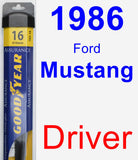 Driver Wiper Blade for 1986 Ford Mustang - Assurance