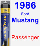 Passenger Wiper Blade for 1986 Ford Mustang - Assurance