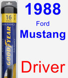 Driver Wiper Blade for 1988 Ford Mustang - Assurance