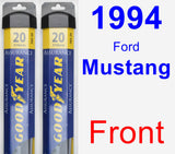 Front Wiper Blade Pack for 1994 Ford Mustang - Assurance