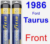 Front Wiper Blade Pack for 1986 Ford Taurus - Assurance
