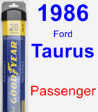 Passenger Wiper Blade for 1986 Ford Taurus - Assurance