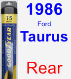 Rear Wiper Blade for 1986 Ford Taurus - Assurance